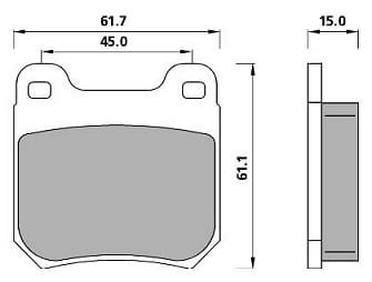 ECONOMY BRAKE PAD SET (4)