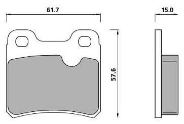 PREMIUM BRAKE PAD SET (4)