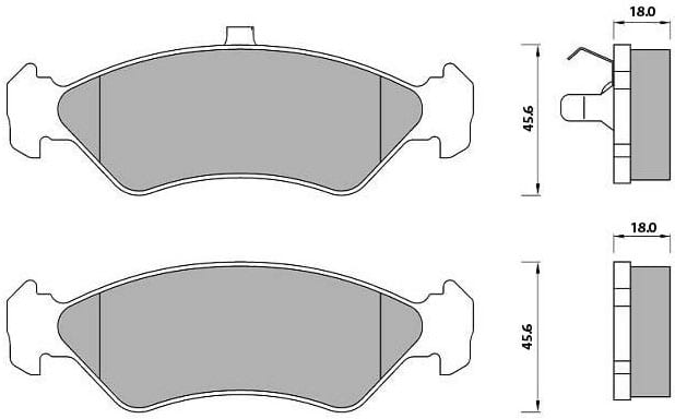 PREMIUM BRAKE PAD SET (4)