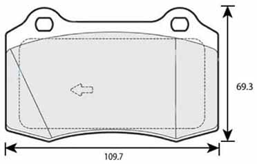 COMP PADS M1144 AXLE SET