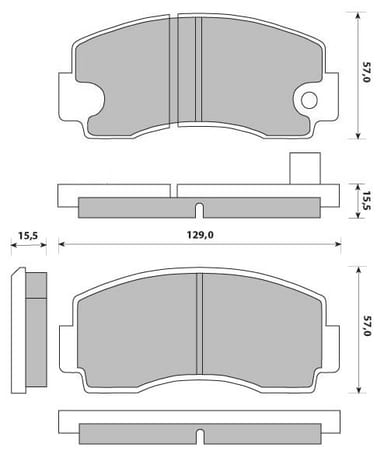 PREMIUM BRAKE PAD SET (4)