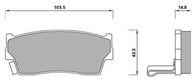 PREMIUM BRAKE PAD SET (4)