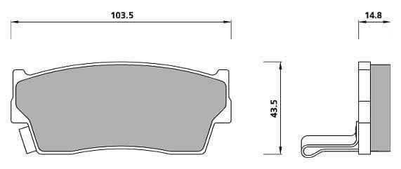 PREMIUM BRAKE PAD SET (4)