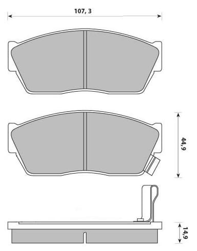 PREMIUM BRAKE PAD SET (4)