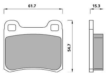 PREMIUM BRAKE PAD SET (4)