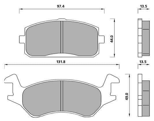 PREMIUM BRAKE PAD SET (4)