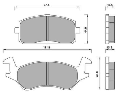 PREMIUM BRAKE PAD SET (4)