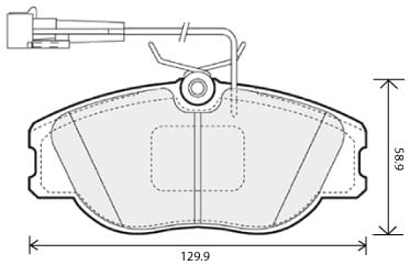 COMPETITION PADS AXLE SET