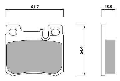 PREMIUM BRAKE PAD SET (4)