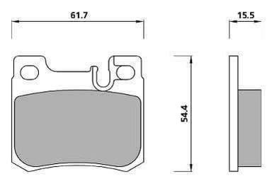 PREMIUM BRAKE PAD SET (4)