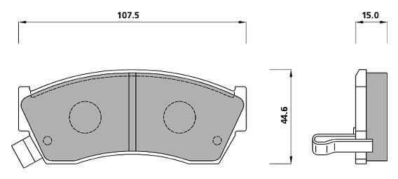 FERODO BRAKE PAD SET (4)