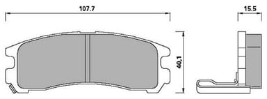 PREMIUM BRAKE PAD SET (4)