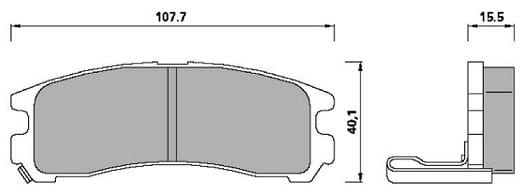 PREMIUM BRAKE PAD SET (4)