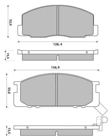 PREMIUM BRAKE PAD SET (4)