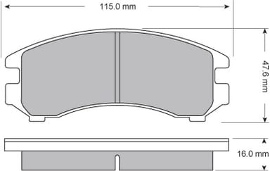 PREMIUM BRAKE PAD SET (4)