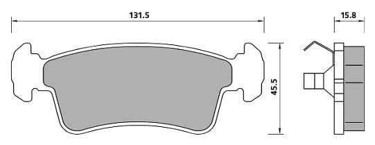 PREMIUM BRAKE PAD SET (4)