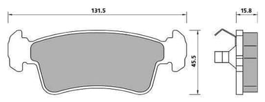PREMIUM BRAKE PAD SET (4)