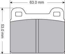 PREMIUM BRAKE PAD SET (4)
