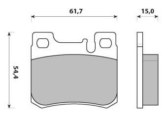 PREMIUM BRAKE PAD SET (4)