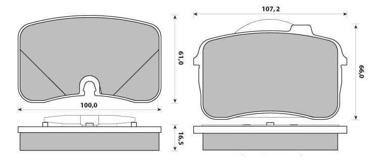 PREMIUM BRAKE PAD SET (4)