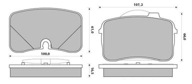 PREMIUM BRAKE PAD SET (4)