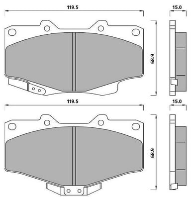 FERODO BRAKE PAD SET (4)