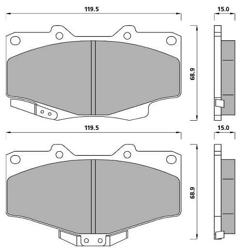 FERODO BRAKE PAD SET (4)