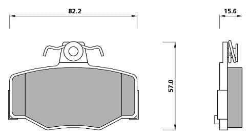 PREMIUM BRAKE PAD SET (4)