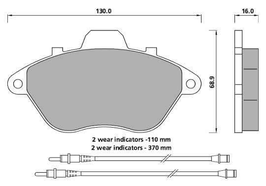 PREMIUM BRAKE PAD SET (4)