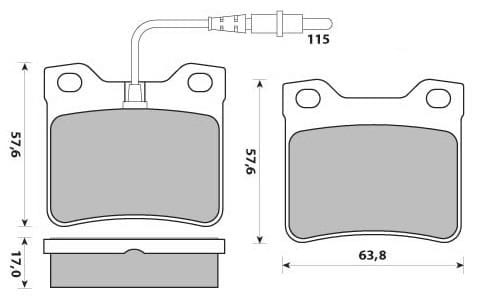 PREMIUM BRAKE PAD SET (4)
