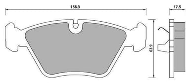 ECONOMY BRAKE PAD SET (4)
