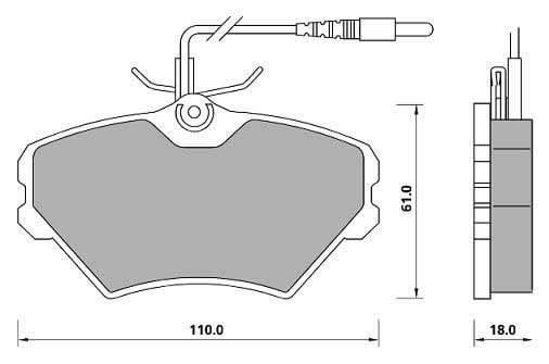 PREMIUM BRAKE PAD SET (4)