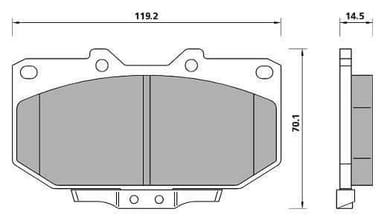 COMPETITION PADS AXLE SET