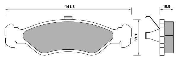 PREMIUM BRAKE PAD SET (4)