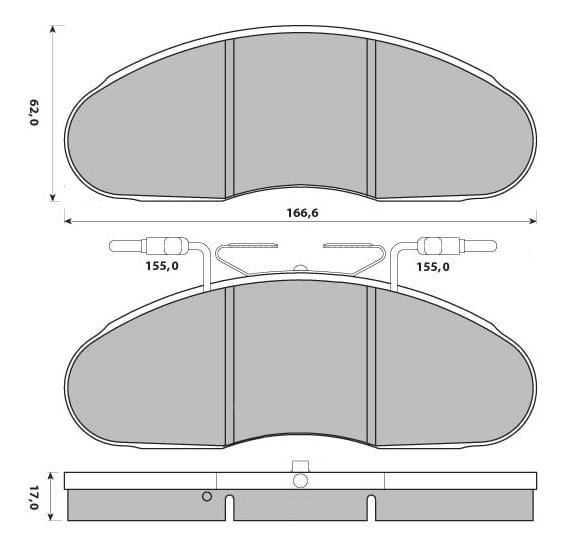 PREMIUM BRAKE PAD SET (4)