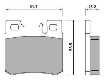 PREMIUM BRAKE PAD SET (4)