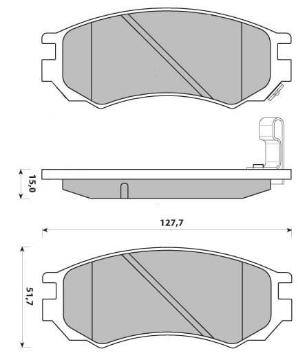 PREMIUM BRAKE PAD SET (4)