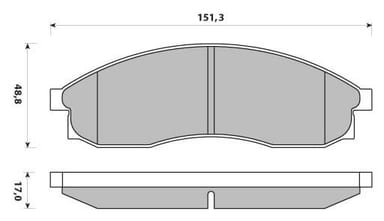 PREMIUM BRAKE PAD SET (4)