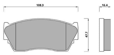 PREMIUM BRAKE PAD SET (4)