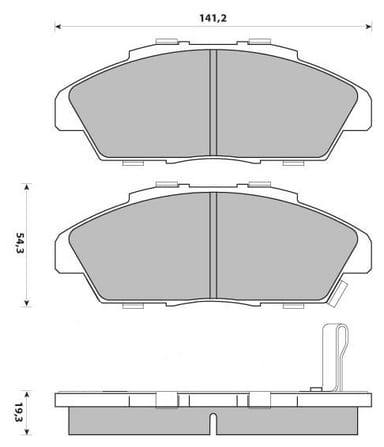 PREMIUM BRAKE PAD SET (4)