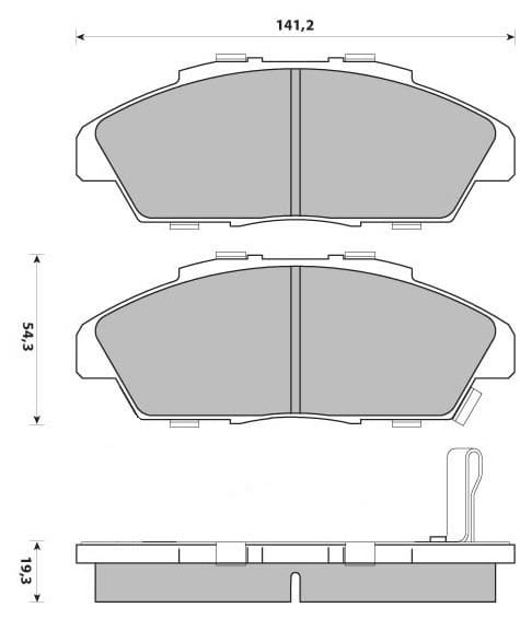 PREMIUM BRAKE PAD SET (4)