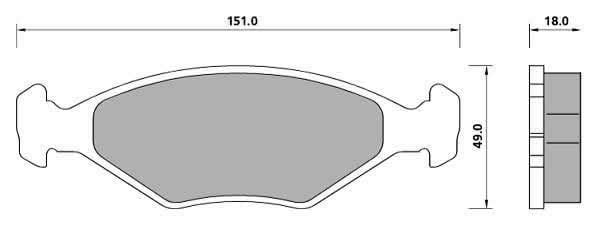 PREMIUM BRAKE PAD SET (4)