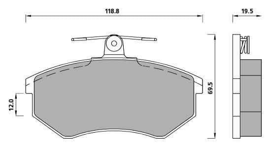 PREMIUM BRAKE PAD SET (4)