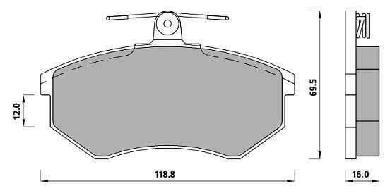 PREMIUM BRAKE PAD SET (4)