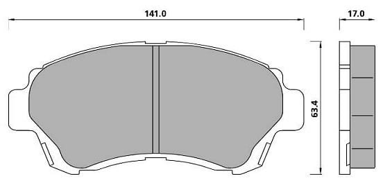 PREMIUM BRAKE PAD SET (4)