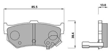 PREMIUM BRAKE PAD SET (4)