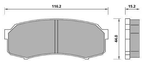 FERODO BRAKE PAD SET (4)