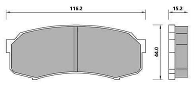 FERODO BRAKE PAD SET (4)