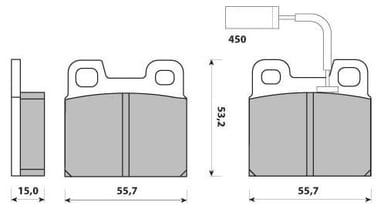 PREMIUM BRAKE PAD SET (4)