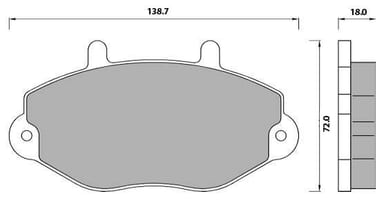 PREMIUM BRAKE PAD SET (4)